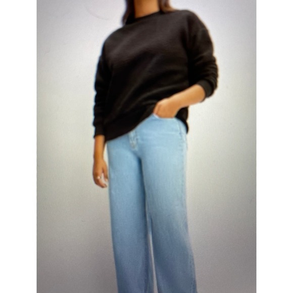 Sweatshirt Teddy Fleece Oversized Drop Shoulder Slouchy Everlane XS & Small Med - Picture 3 of 5